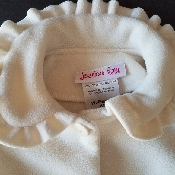 Jessica Ann Pink, Green and White Coat 100% Polyes - Picture 7 of 8